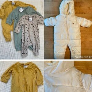 Baby Onesie and Snowsuit Set